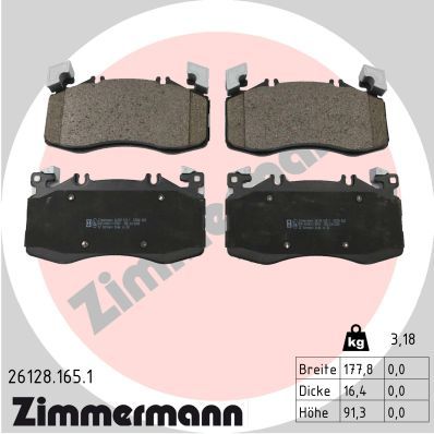 000 420 23 06 ZIMMERMANN BRAKE PADS FRONT A45S MERC
