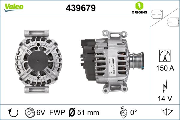 000 906 30 00 VALEO ALTERNATOR W204 C250 #