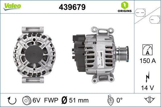 000 906 30 00 VALEO ALTERNATOR W204 C250 #