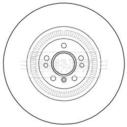 164 421 06 12 BORG BRAKE DISCS FRONT 375MM - 3670 #