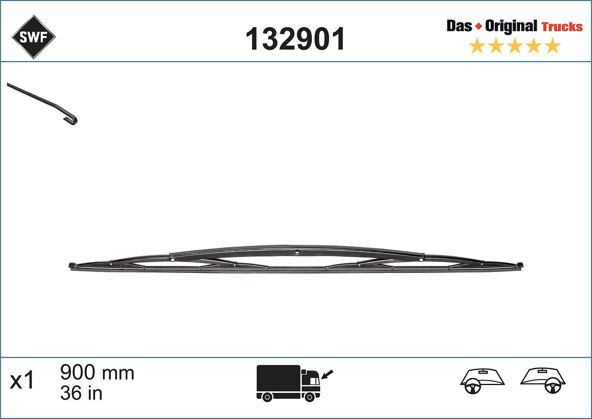 132 901 BOSCH SWF 900MM BLADE - HOOKED