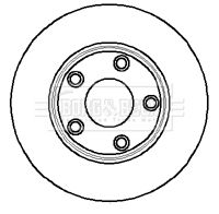XR858130 BOSCH BRAKE DISC FRONT S TYPE >N52047 - 2261
