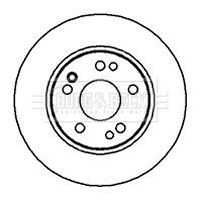124 421 13 12 BORG FRONT DISCS - 124 MERC