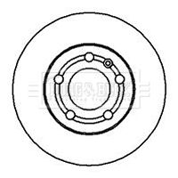 1J0 615 301D BRAKE DISC 1.6 A3/GOLF IV - 1233