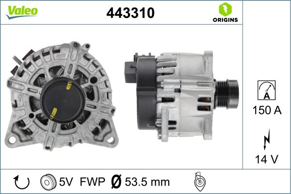 000 906 81 06 VALEO VALEO ALTERNATOR
