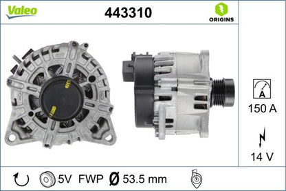 000 906 81 06 VALEO VALEO ALTERNATOR