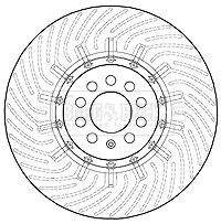 1J0 615 301AA ZIMMERMANN FRONT DISC LH R32 3307