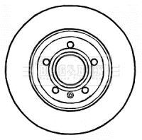 8E0 615 601M BORG REAR DISC 288MM X 36MM 3310