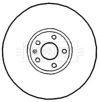 8J0 615 601 BORG BRAKE DISC REAR 286MM X 58.4 - 3328