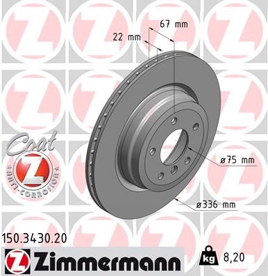 34 21 6 764655PD ZIMMERMANN CROSS DRILLED REAR