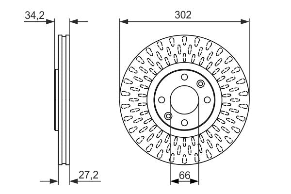 440.3120.20 BRAKE DISC FRONT 307/308 EW1J4S/DW10BTED4 - 3120
