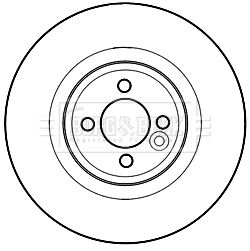 34 11 6 855781 BORG BRAKE DISC FRONT R56 COOPER 316MM - 3488