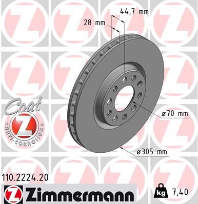 110.2224.20 ZIMMERMANN GIULIA FRONT DISC 2224