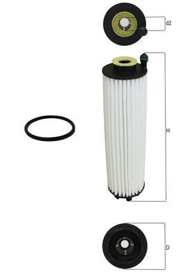 254 184 05 00 MANN HUMMEL OIL FILTER MERCEDES - HU6033Z  #