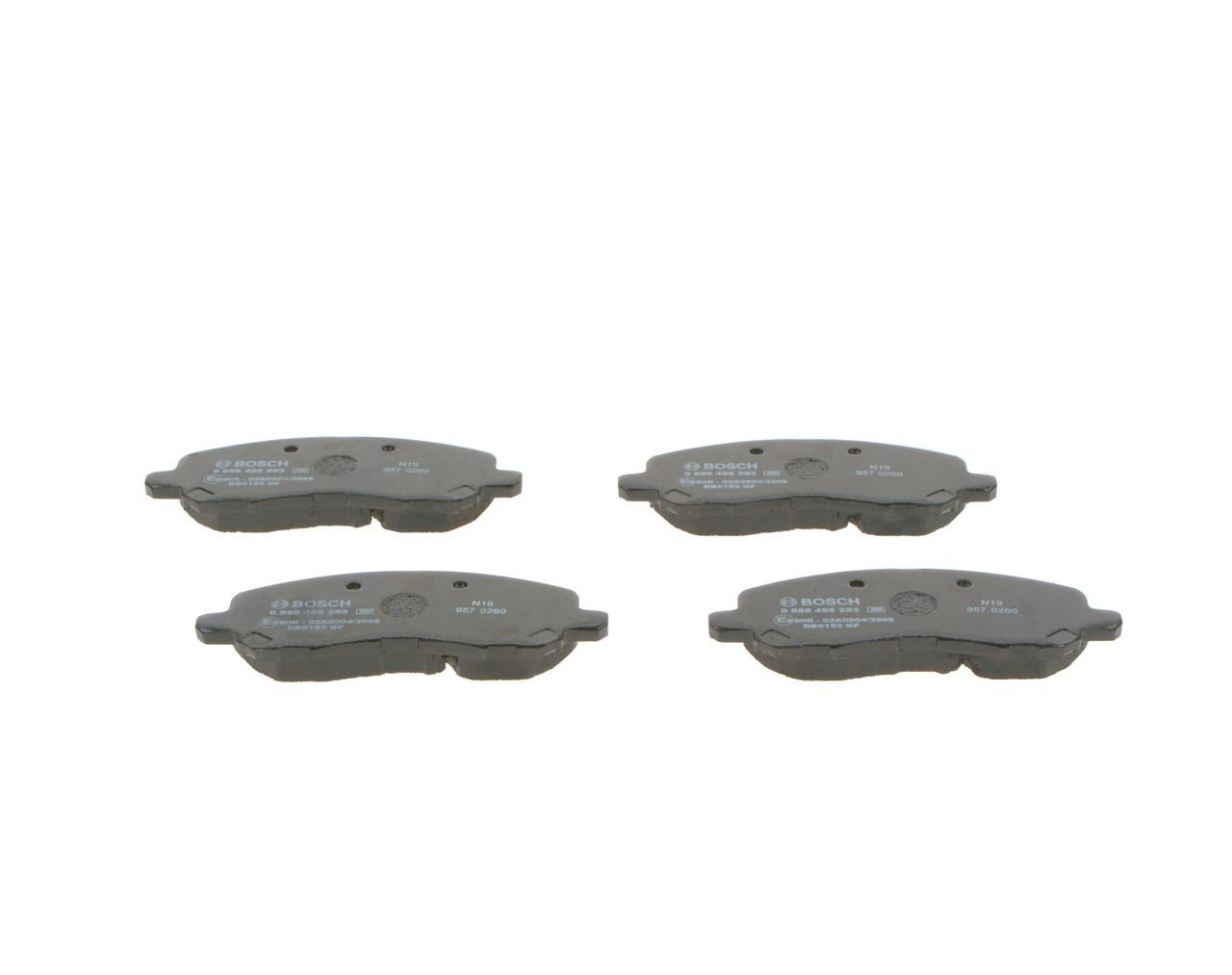 23584.160.1 BOSCH BRAKE PADS FRONT 4008 #