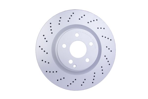 204 421 11 12 HELLA BRAKE DISC FRONT 344MM X-DRILL - 5502