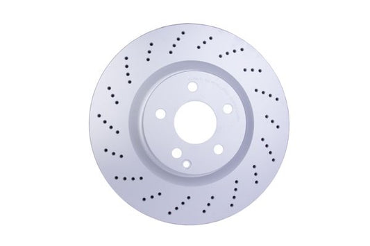 204 421 11 12 HELLA BRAKE DISC FRONT 344MM X-DRILL - 5502