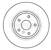 34 11 6 750267 BORG BRAKE DISC FRONT 348MM E65/66 3408