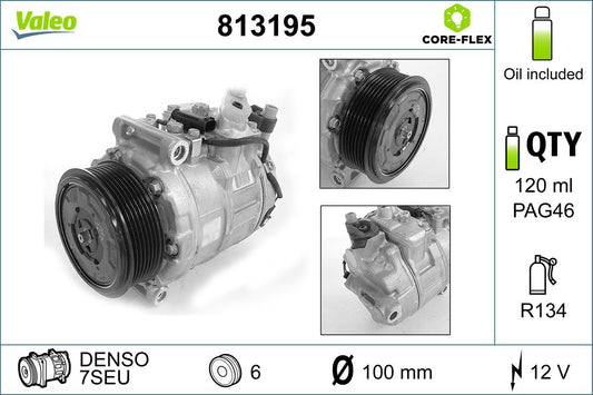 000 230 91 11 VALEO A/C COMPRESSOR
