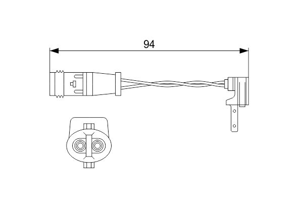 169 540 16 17 BOSCH SENSOR BRAKE W176/246 #