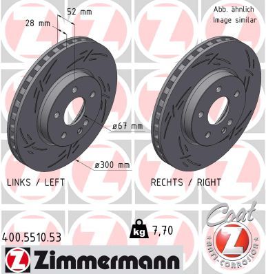 447 421 03 12 ZIMMERMANN FRONT DISC VITO 447 5510