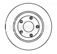 XR827087 BORG BRAKE DISC 288MM 2001-2004 S TYPE RR