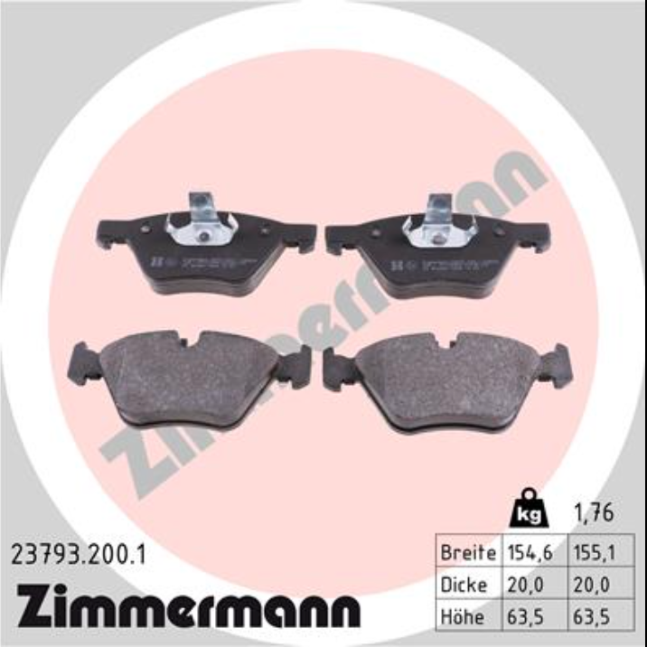 7176.2 BOSCH BRAKE PADS FRONT E60/E61