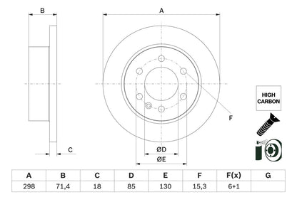 910 423 02 00 BOSCH BRAKE DISCS REAR SPRINTER - 5546