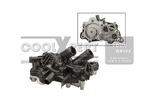 04E 121 600BD BBR/COOLXPERT WATER PUMP ASSY W/OUTLET PIPE #