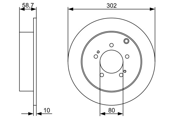 16 062 920 80 BOSCH REAR DISCS 4008