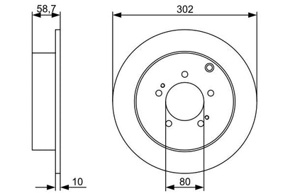 16 062 920 80 BOSCH REAR DISCS 4008