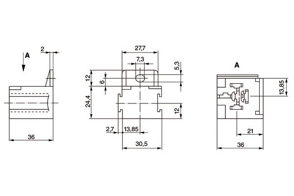 3 334 485 008 BOSCH ADAPTOR BASE RELAY - MINI RELAX BASE