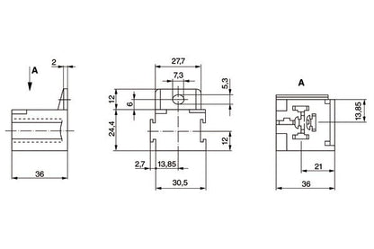 3 334 485 008 BOSCH ADAPTOR BASE RELAY - MINI RELAX BASE