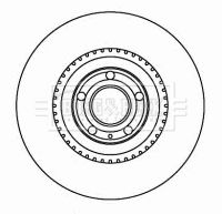 8E0 615 301K BORG BRAKE DISC FRONT 345MM  3326