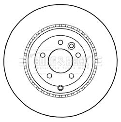 LR016192 BORG BRAKE DISC REAR  R/R SPORT AA>