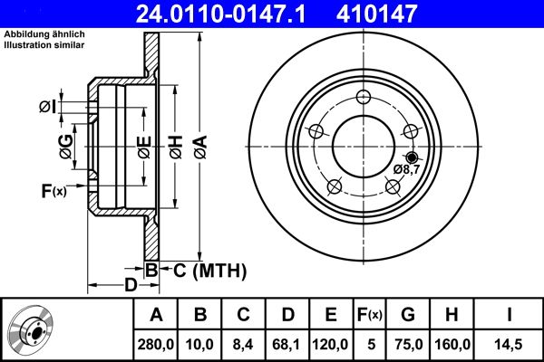 34 21 1 152298 REAR DISC 1140