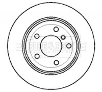 34 20 1 166073 BORG BRAKE DISC REAR  E46 328/330 320MM 1295