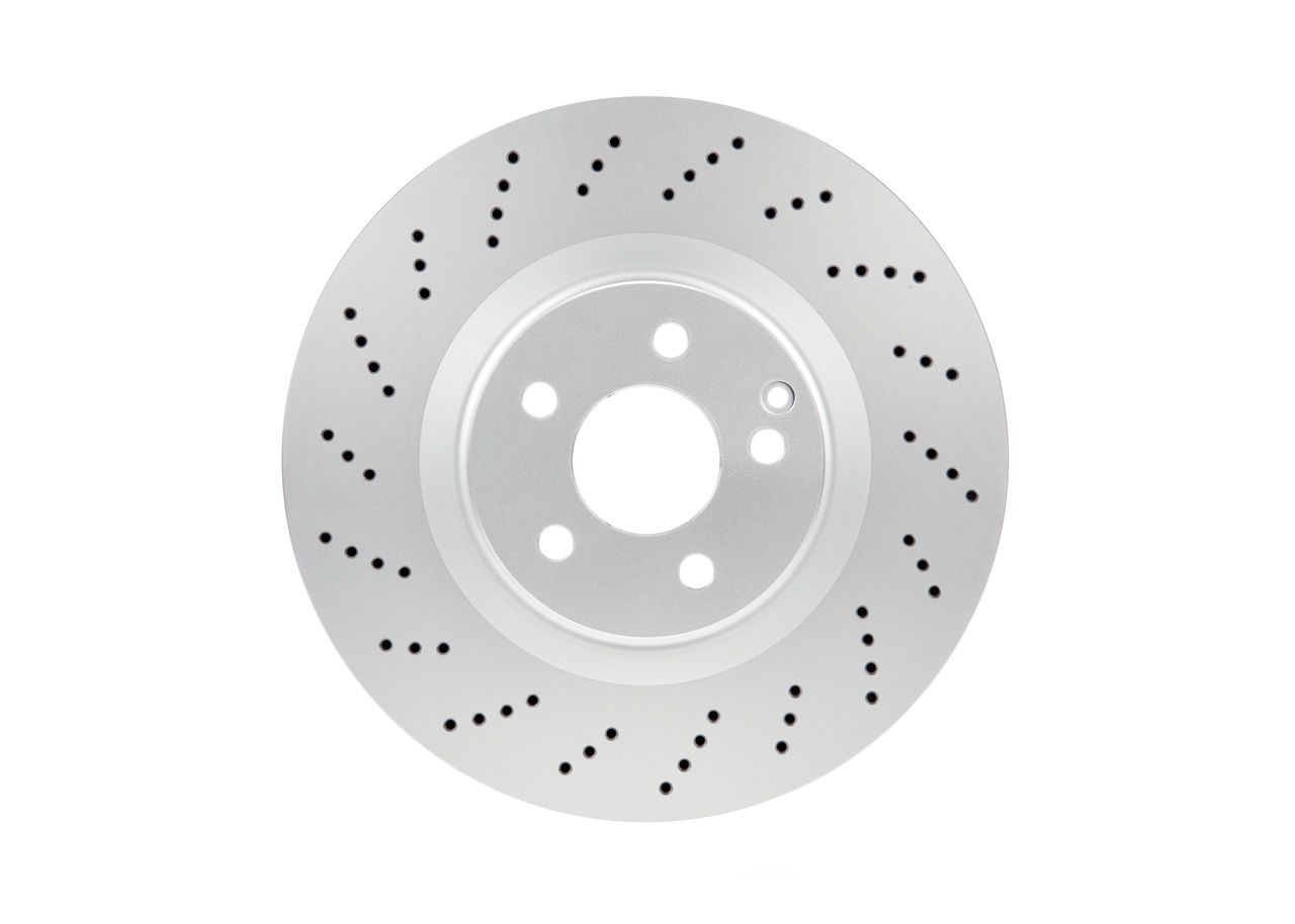 204 421 11 12 BOSCH BRAKE DISC FRONT 344MM X-DRILL - 5502 #