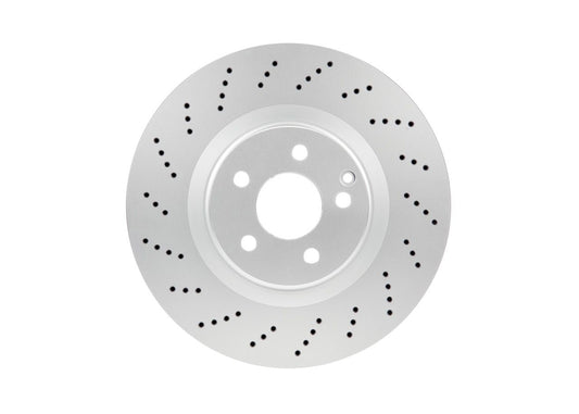 204 421 11 12 BOSCH BRAKE DISC FRONT 344MM X-DRILL - 5502 #