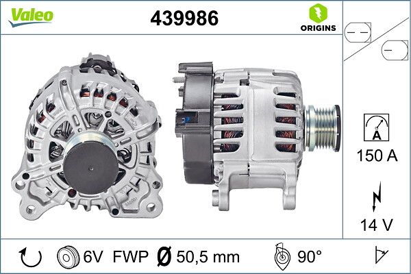 04L 903 027 VALEO ALTERNATOR 150A Q5 2018->