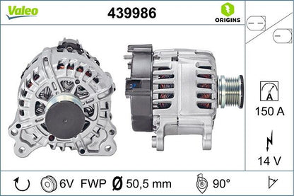 04L 903 027 VALEO ALTERNATOR 150A Q5 2018->