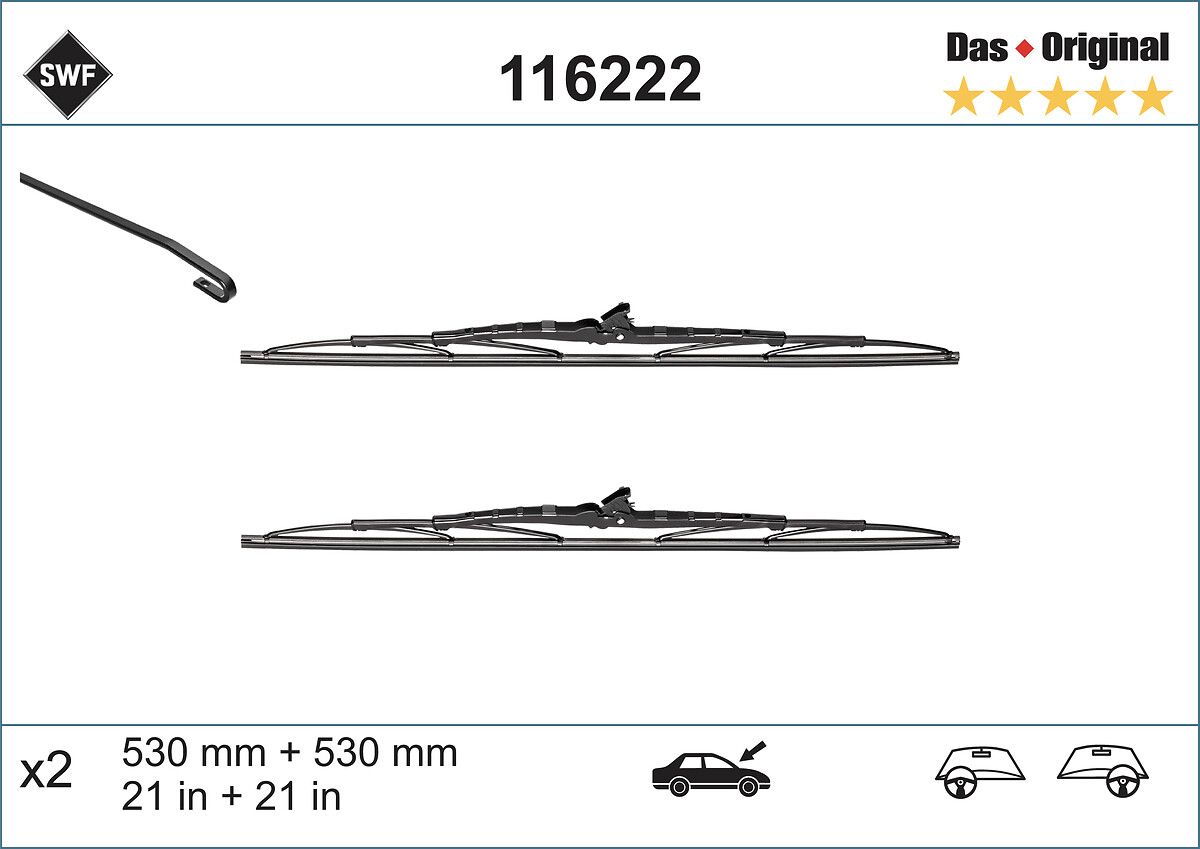 117 221 VALEO WIPER BLADE - 525MM