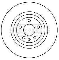 4F0 615 601B BORG BRAKE DISC REAR  330MM 3336