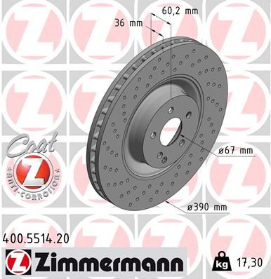 221 421 09 12 FRONT SHW BRAKE DISCS (h)