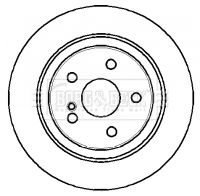 220 423 01 12 BORG REAR DISC W220 S320 3608