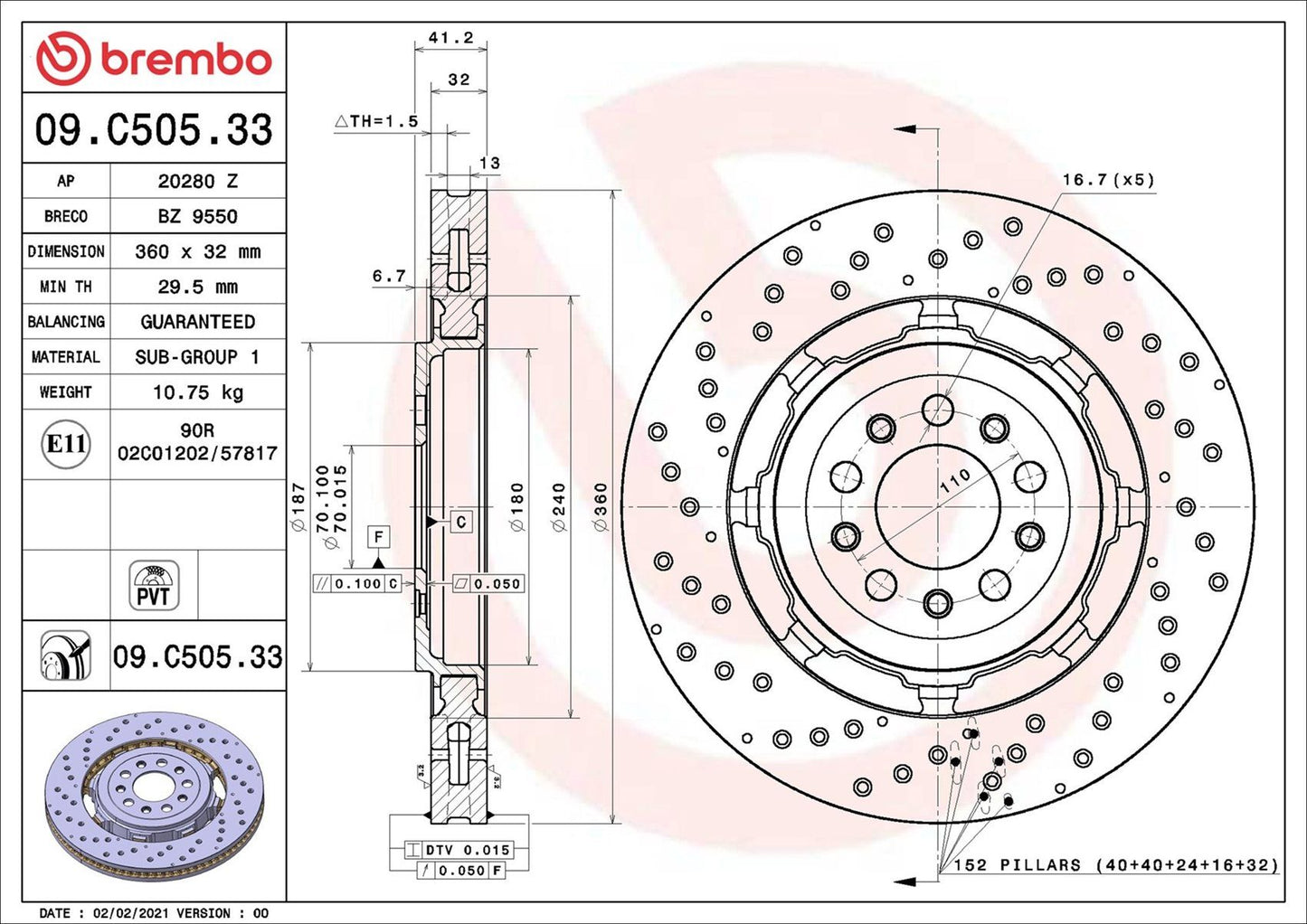 50543093 BRAKE DISC ALFA #