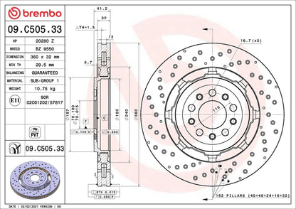 50543093 BRAKE DISC ALFA #