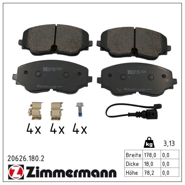 2654.2 BRAKE PADS FRONT GOLF 2025->