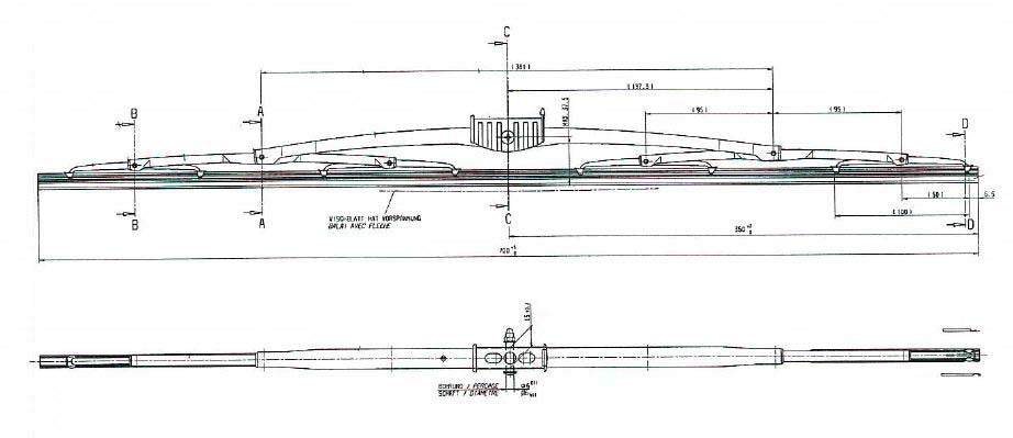 108 428 SWF WIPER BLADE 700mm U16 FITTING